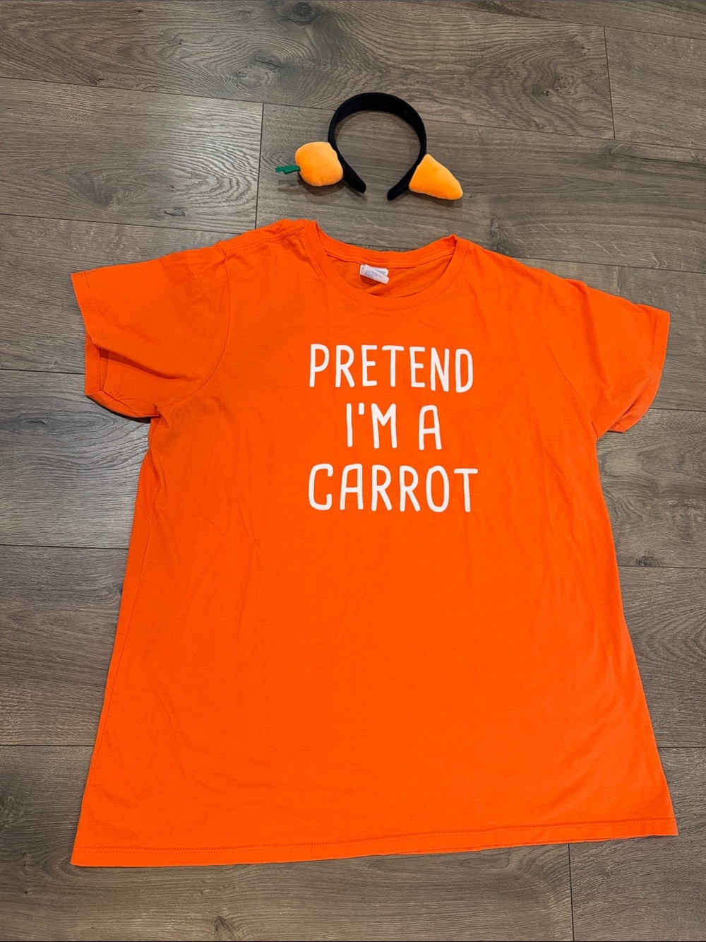 "Pretend I'm a Carrot" t shirt costume
